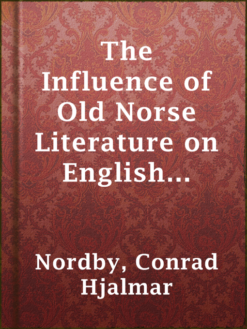 Cover image for The Influence of Old Norse Literature on English Literature